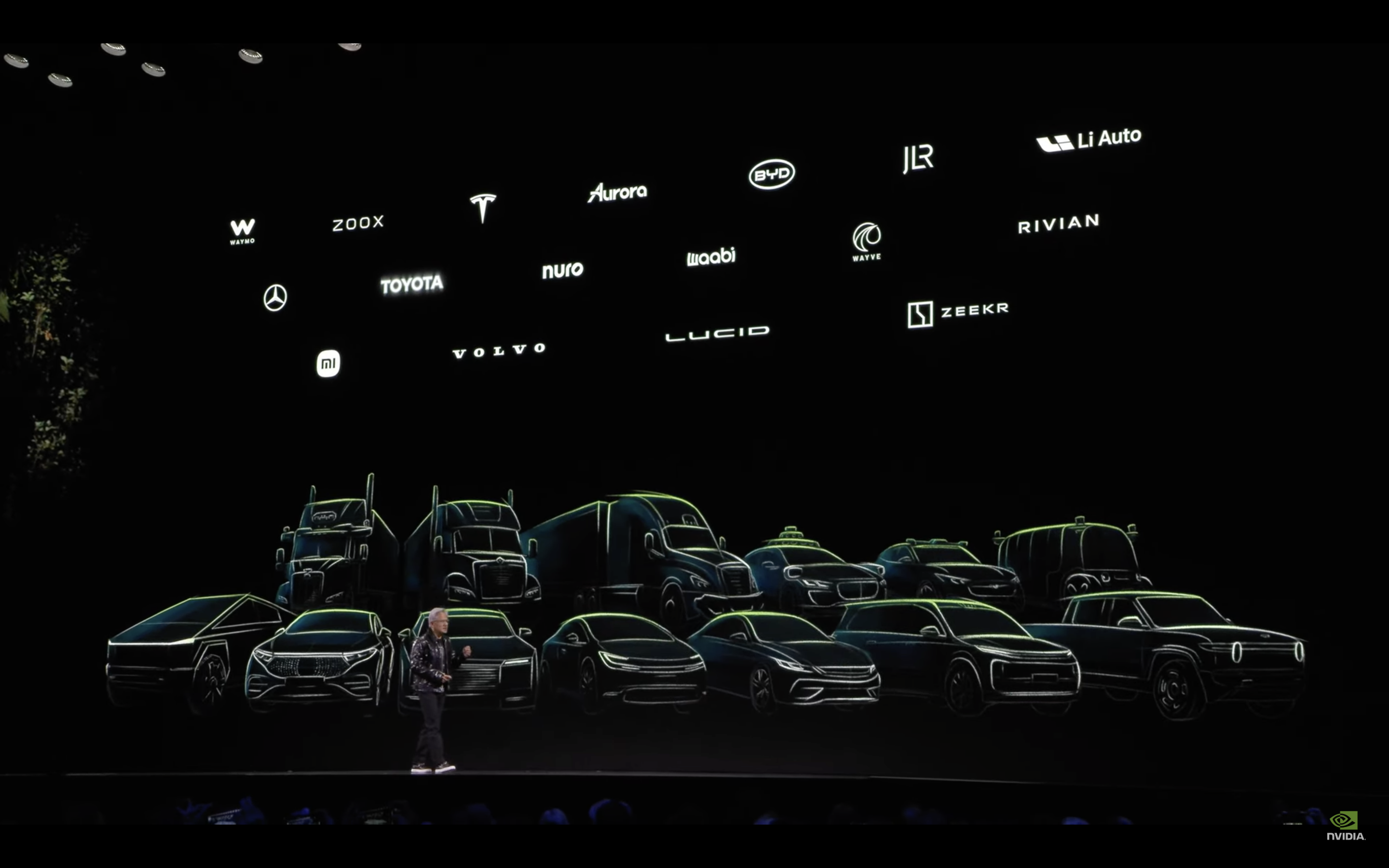 2025 CES：NVIDIA 創辦人兼執行長黃仁勳宣布Toyota 將採用DRIVE AGX